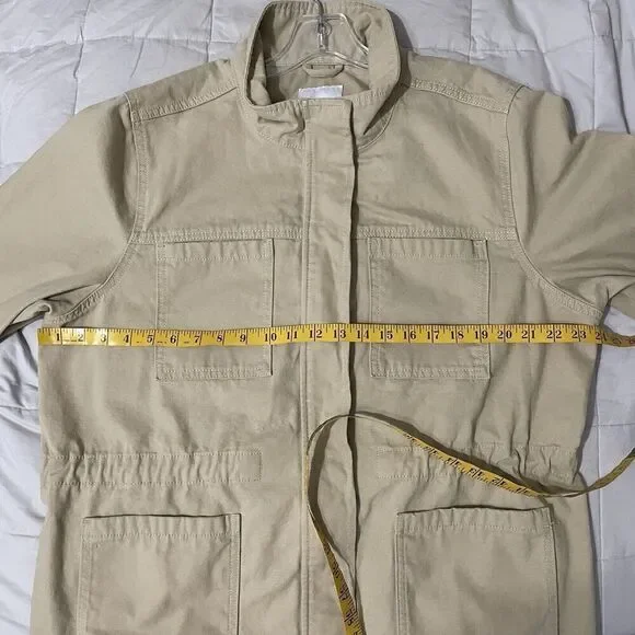 Vintage America 100% Cotton Canvas Anorak Jacket XXL Women Tan Barn Chor… - Picture 5 of 10